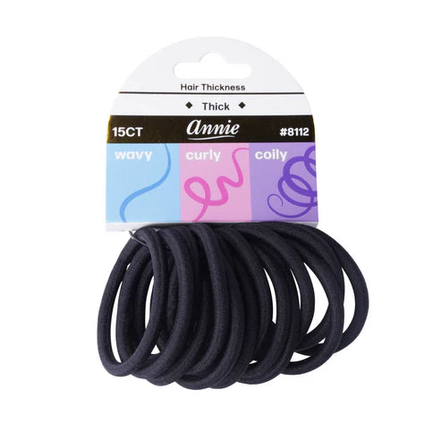 Annie Elastic Ponytailers for thick hair - 15ct