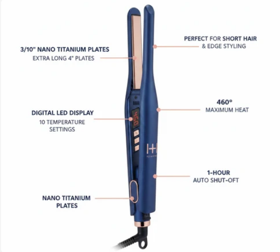 Hot and Hotter 3/10 Nano Titanium Digital Pencil Flat Iron
