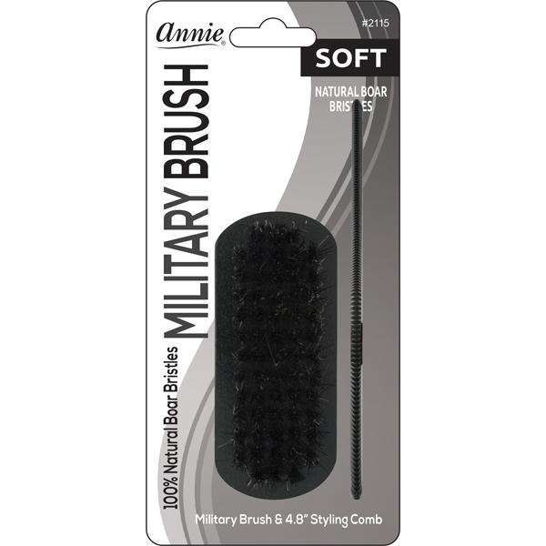 Annie Mini Soft Military Brush with Comb
