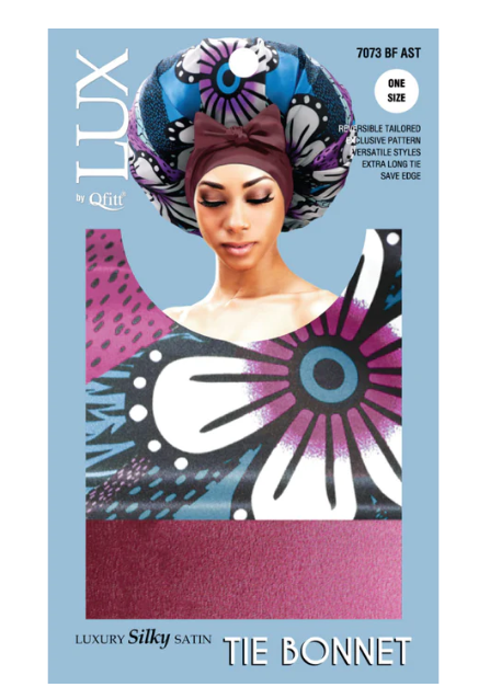 Lux by Qfitt Luxury Silky Satin Tin Bonnet