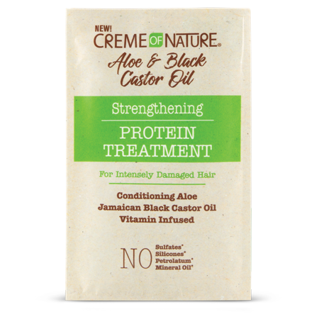 Creme of Nature Aloe & Black Castor Oil Strengthening Protein Treatment 1.5 oz