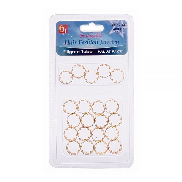 Filigree Braid Tube Value Pack- 21 pcs - 14mmx10mm