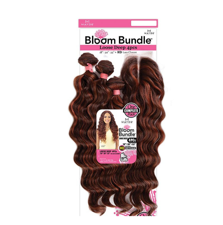Bloom Bundle Loose Deep 4pcs - 18"20"22"+CL