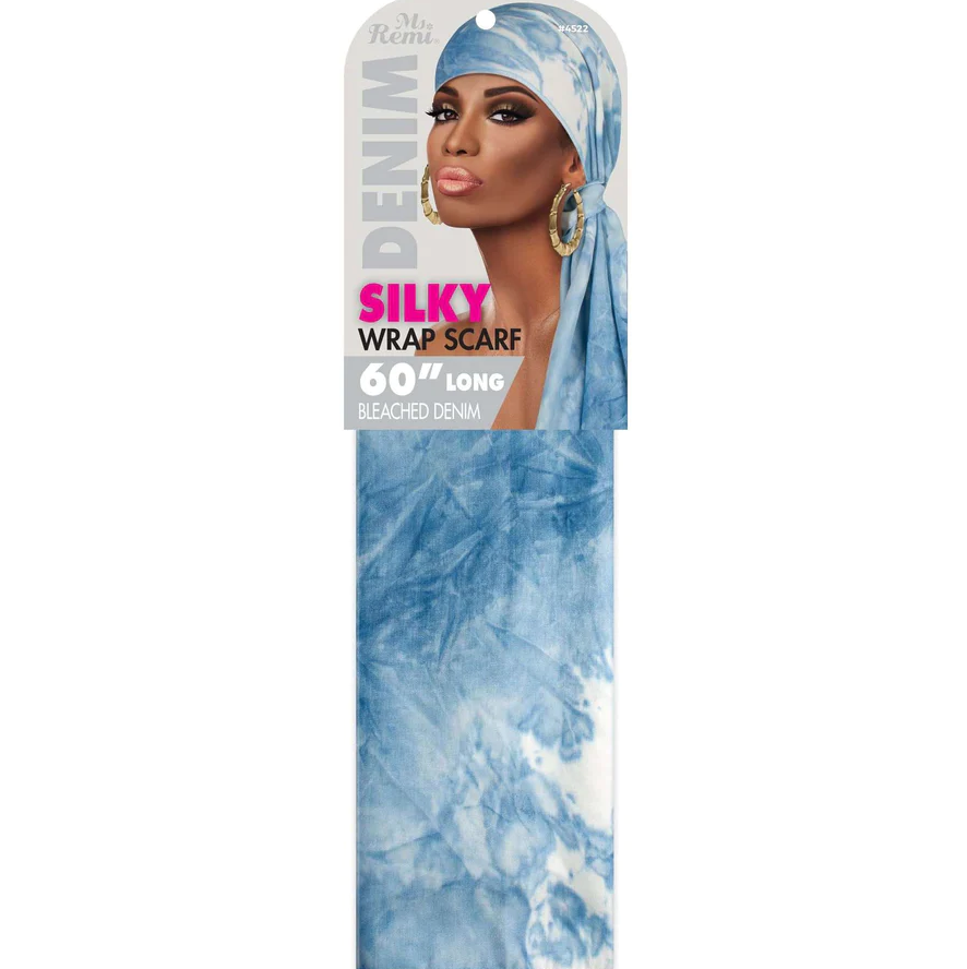 Ms. Remi Denim Silky Wrap Scarf
