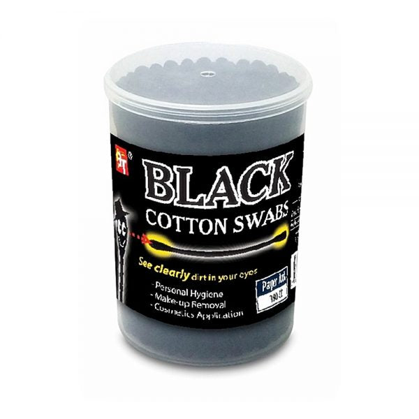 Cotton Swabs 100 Pcs Black