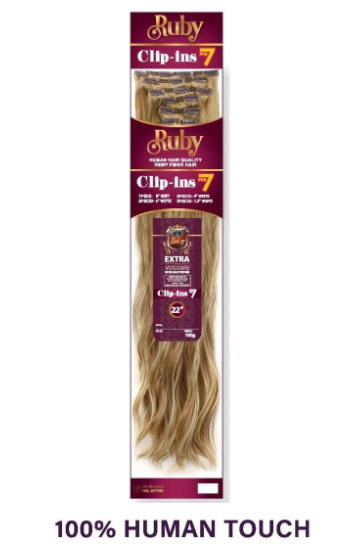 Ruby Clip Ins Hair Extensions 22" - Spanish Wave