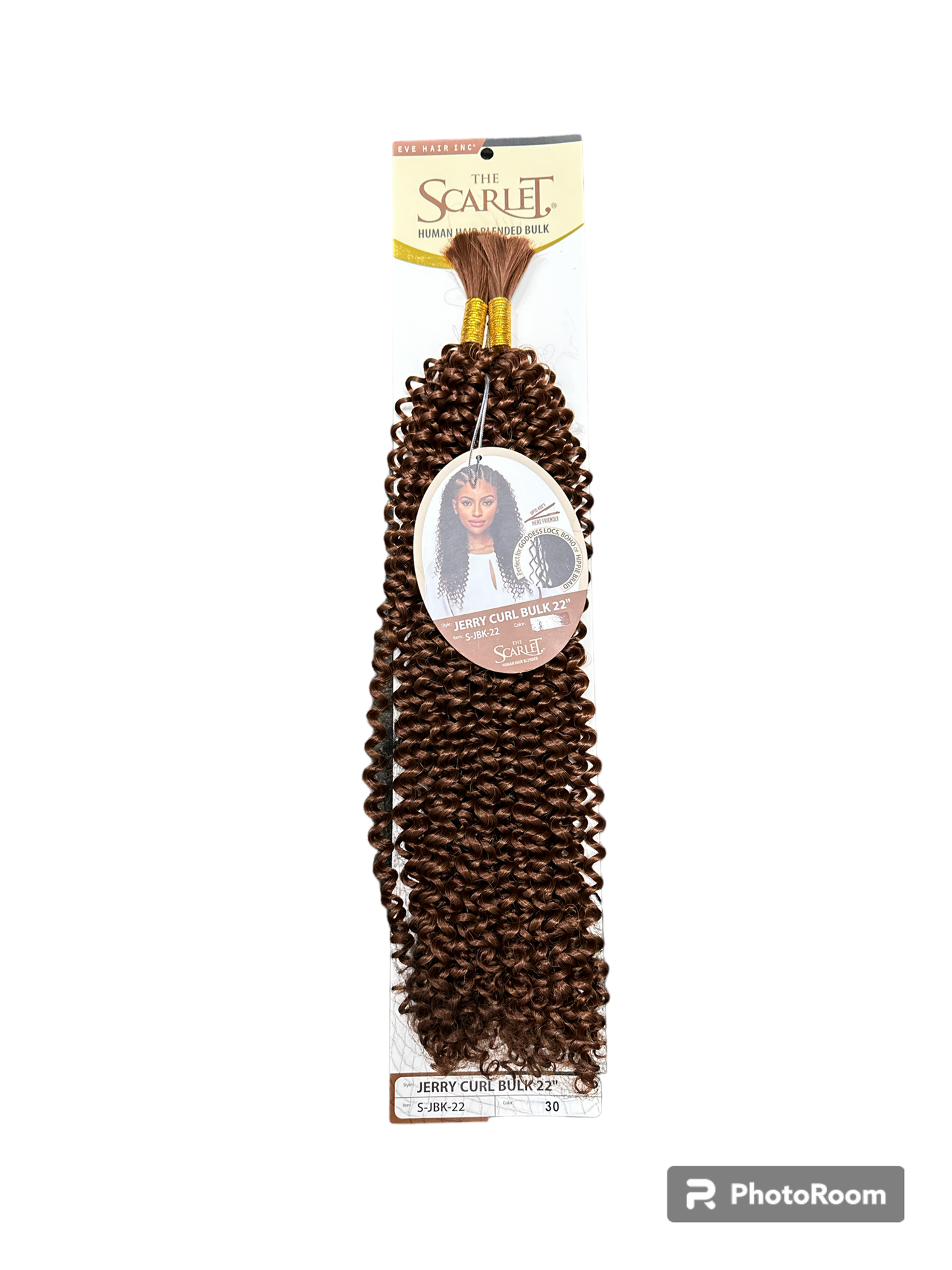 The Scarlet Human Hair Blended Bulk 22" - Jerry Curl