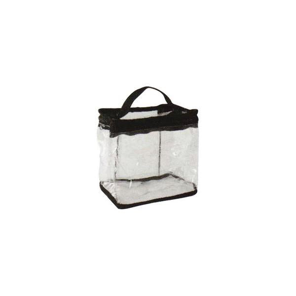 ANNIE COSMETIC PVC BAG W/TRAIN CARRY HANDLE
