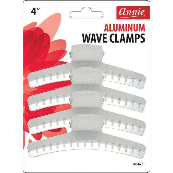 ANNIE CLAMPS ALUMINUM WAVE 4"