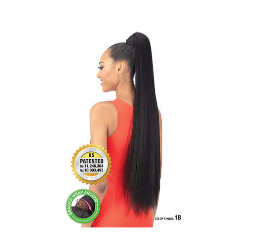 Mayde Beauty Yaki Pro Wrap Ponytail with Braid 36"