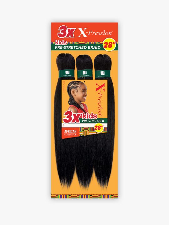 3X X-Pression Kids Pre-Stretched Braid 28"