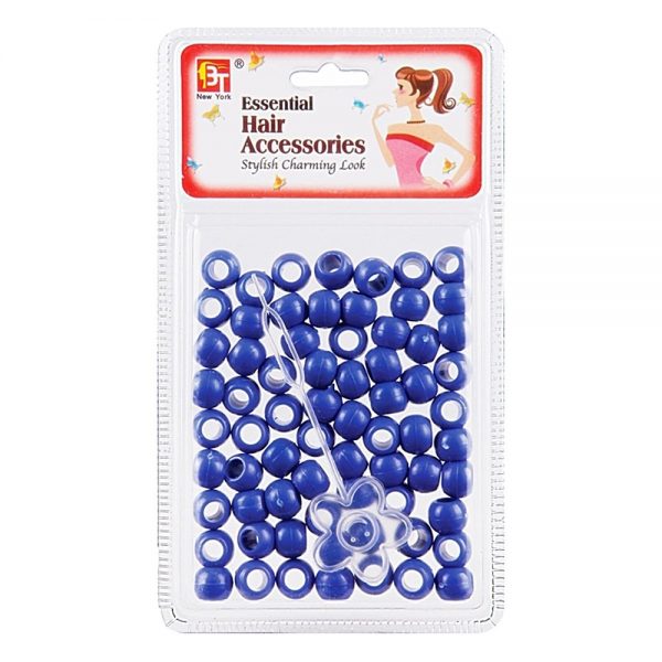 Joy Round Plastic Beads Large Size 50ct White Color