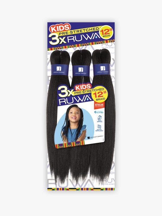 3X Kids Ruwa Pre-Stretched Braid 12"