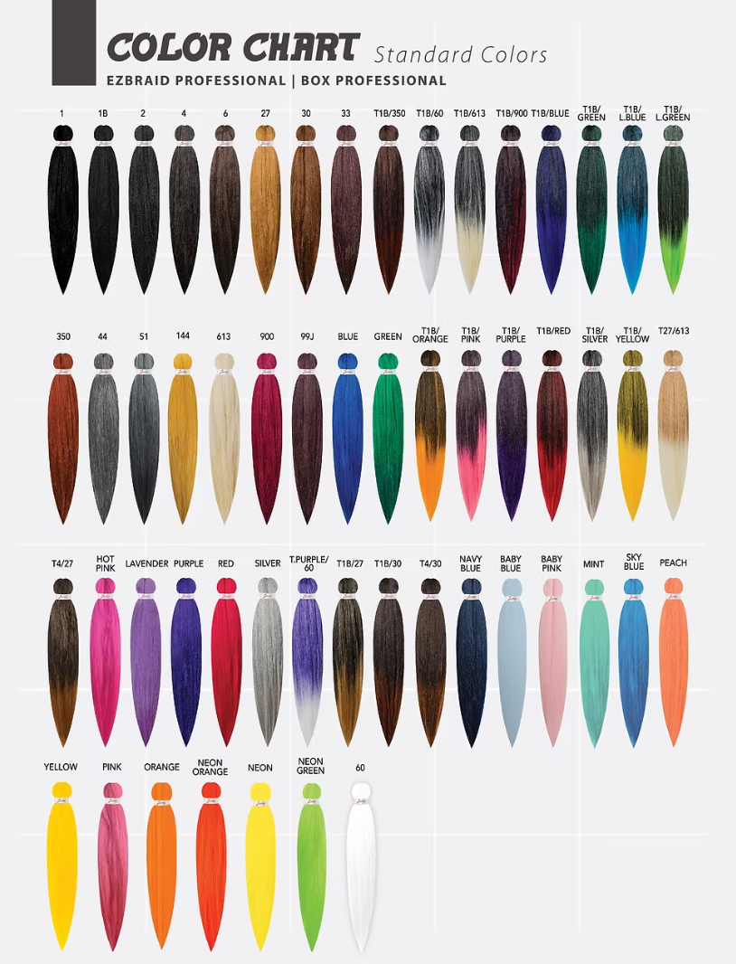 EzBraid Single Spetra Fiber 26" - AntiBacterial, Anti Itch, Pre-Stretched Braiding Hair