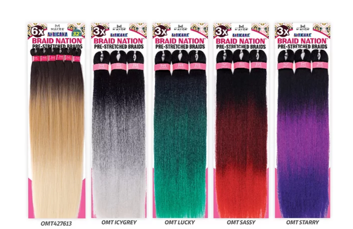 Mayde Beauty Africana 32" Braid Nation 3x
