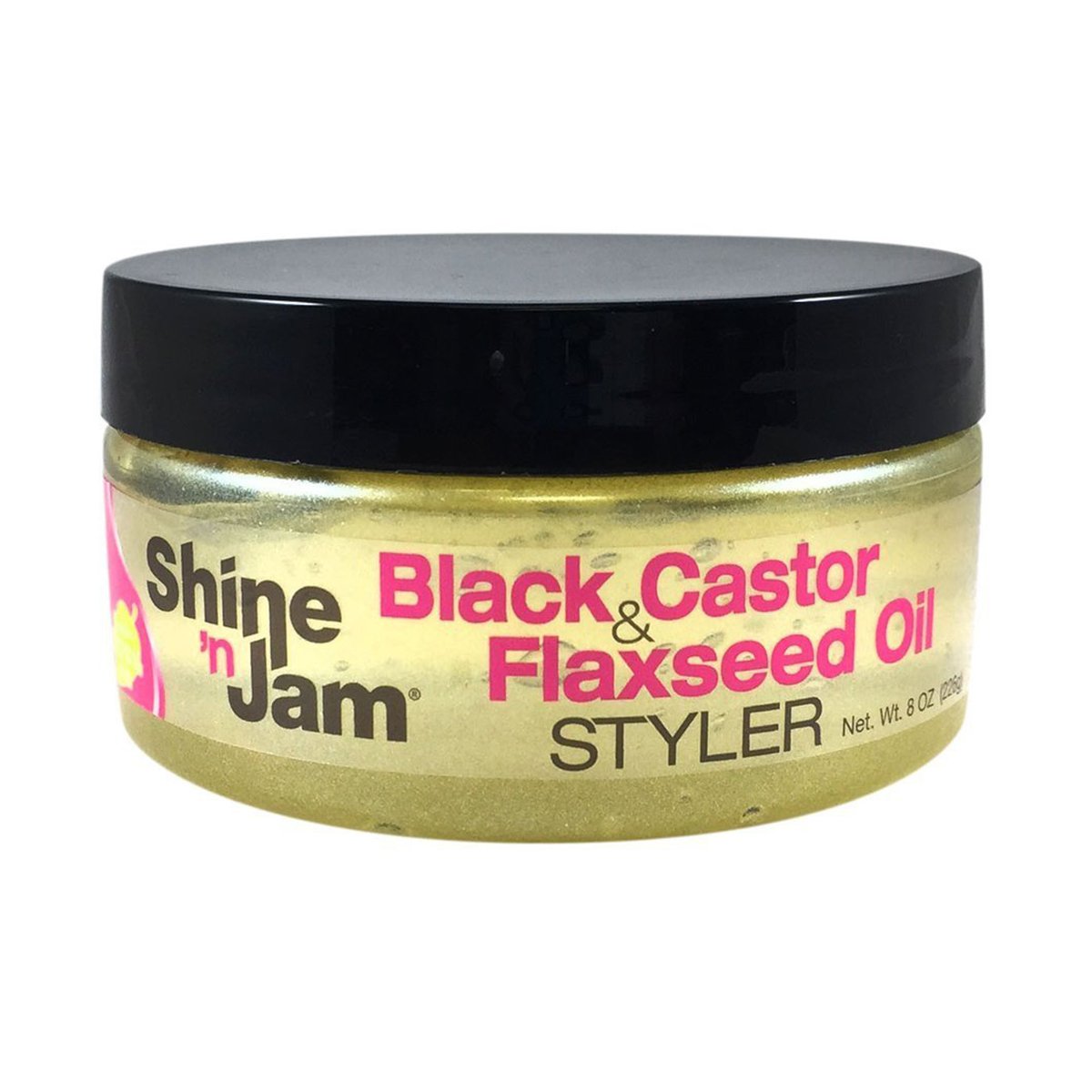 Ampro Shine n Jam Gel styler - Black Castor and Flaxseed Oil