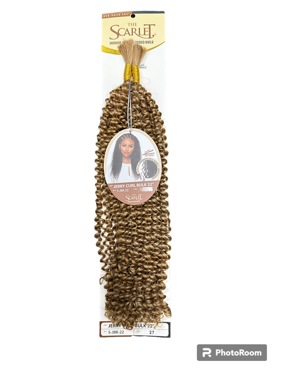 The Scarlet Human Hair Blended Bulk 22" - Jerry Curl