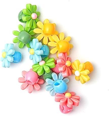 Red BY Kiss 12 Pieces Clips, Flower Claw Clip For Hair Braids, Hair Clips, Kids Hair Accessory Clip