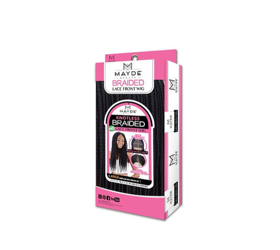 Mayde Beauty Knotless Braided Lace Front Wig 28"