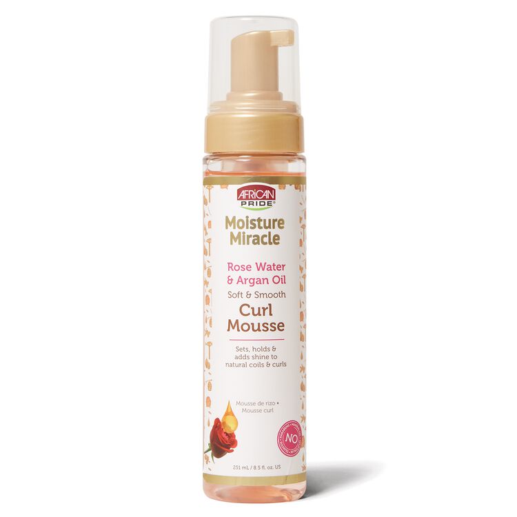 African Pride Moisture Miracle Rose Water and Argan Oil Curl Mousse