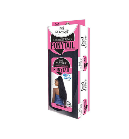 Mayde Beauty Wet and Curly Ponytail - Peruvian Doll