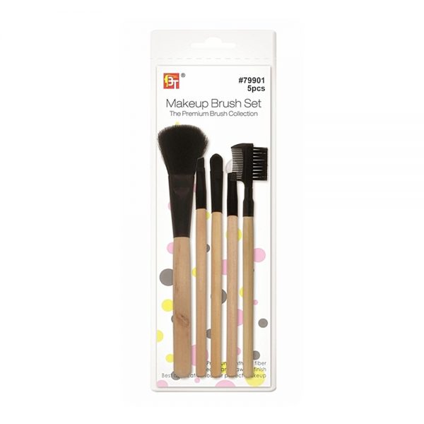 THE PREMIUM BRUSH COLLECTION - MAKE UP BRUSH SET 5 PCS
