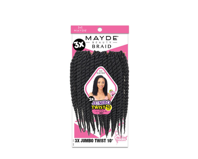 Mayde Beauty 3X Jumbo Twist 10"
