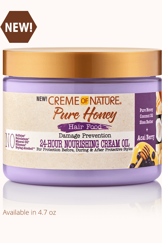 Creme of Nature PURE HONEY HAIR FOOD NOURISHING CREAM OIL