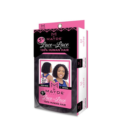 Mayde Beauty Lace & Lace Deep Wave Human Hair Lace Wig
