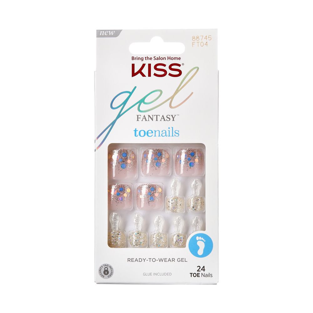 Kiss Salon Acrylic and Gel Fantasy Press on Toenails