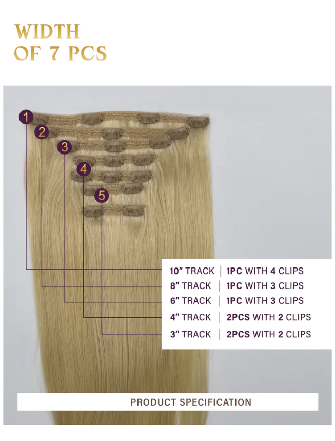 Diamond Luxury Ultra Silky Clip In Extensions 7pcs - 18"