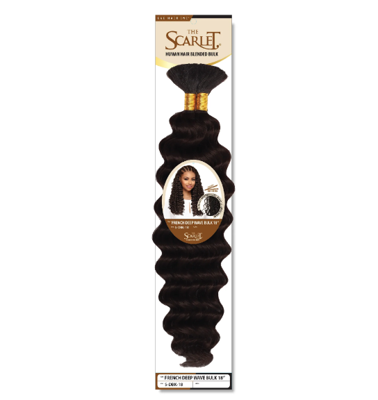The Scarlet Human Hair Blended Bulk 22" - French Deep Wave