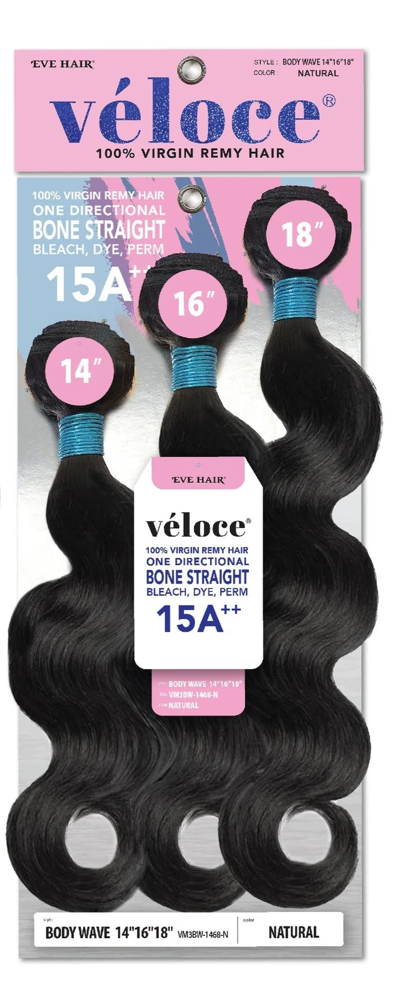 Veloce Virgin Remy Bundle Multipack - Bodywave