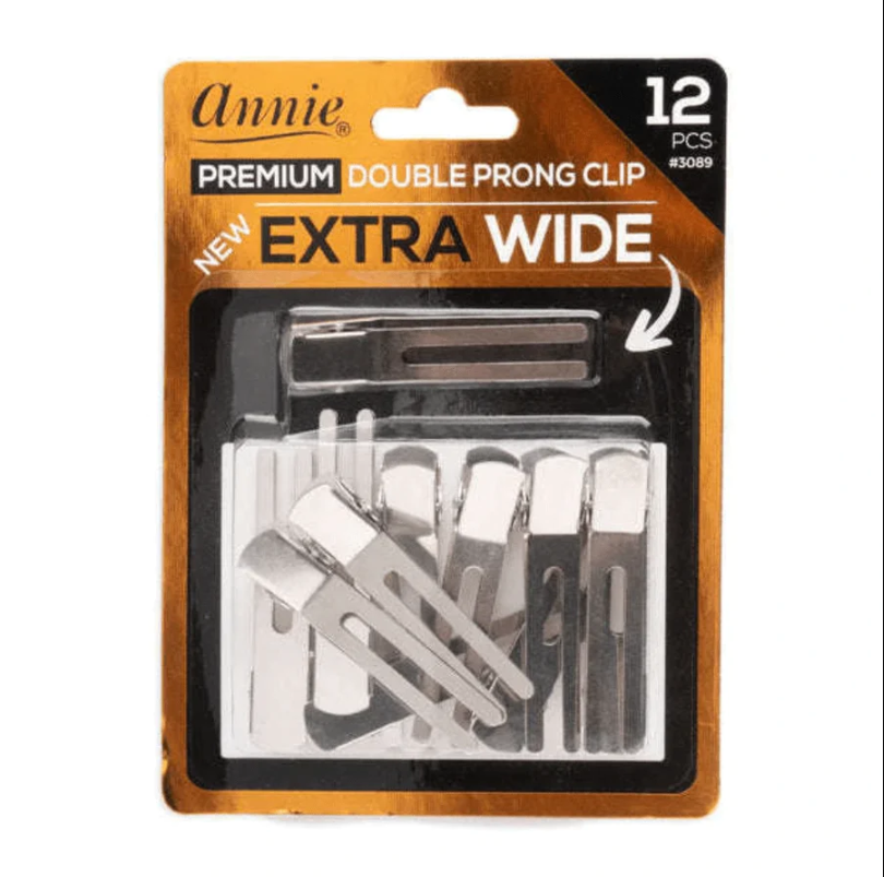 Annie Premium Extra Wide Double Prong Clips