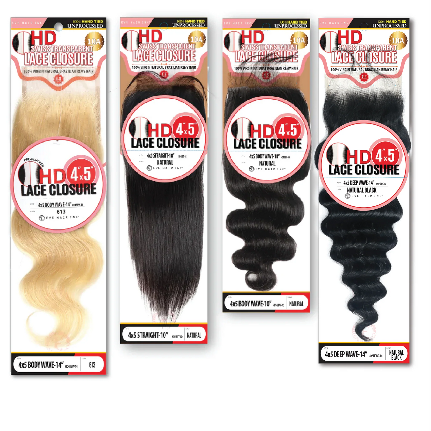 Eve HD Swiss Closure 4X5" Body Wave