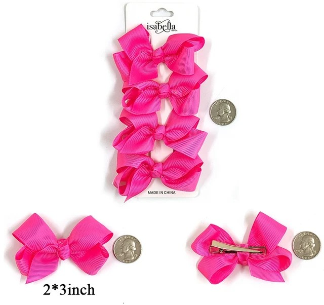 Mini Hair Bows 4pcs.