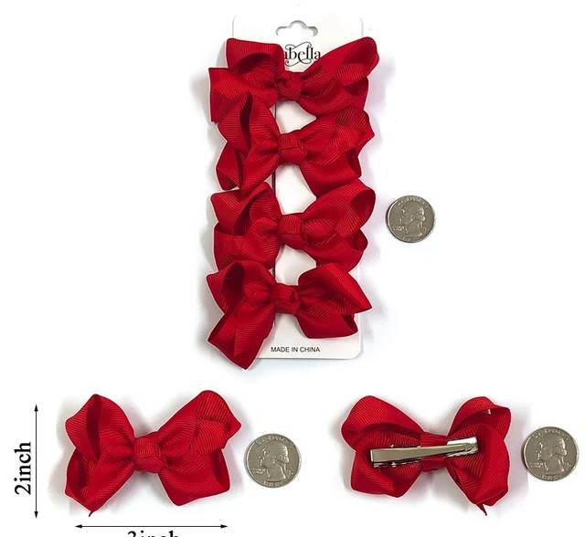 Mini Hair Bows 4pcs.