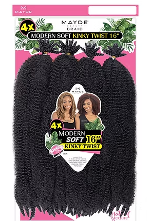 4X Modern Soft Kinky Twist 16"