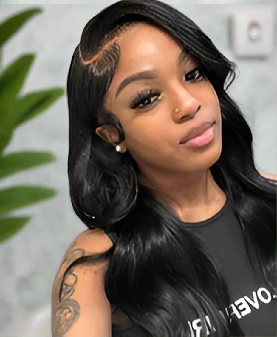 Preplucked Glueless Brazilian Bodywave Human Hair Closure Wig