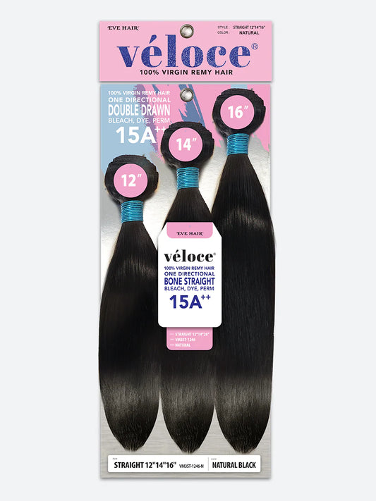 Veloce Virgin Remy Bundle Multipack - Straight