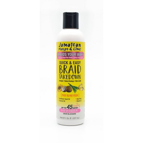 Jamaican Mango & Lime Quick & Easy Braid Takedown