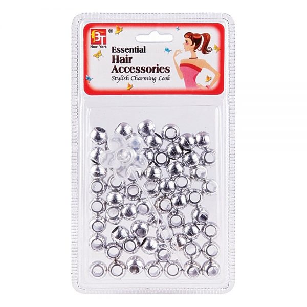 Joy Round Plastic Beads Large Size 50ct White Color