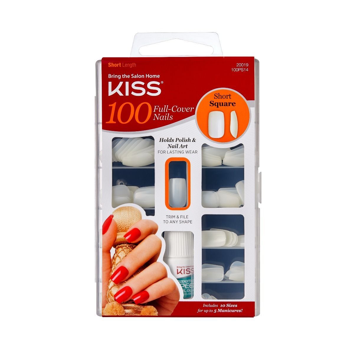 Kiss Salon Acrylic Full Cover Nails 100pcs