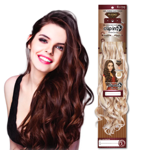 Platino Natural Body Wave Human Hair Touch 7pc Clip in - 20"