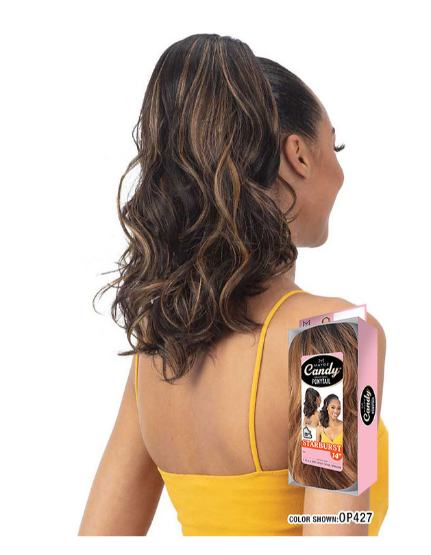 Mayde Beauty Candy Drawstring Ponytail - Starburst 24"