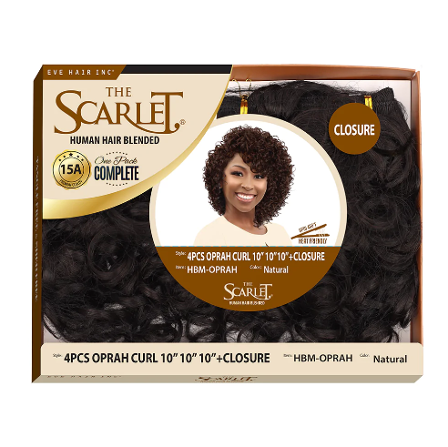 Scarlet Brazilian Bundles with Closure - Oprah 10"