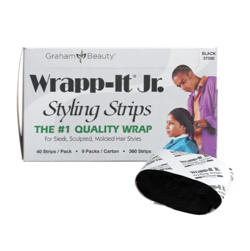 Graham Beauty Wrapp It Jr. Styling Strips - Black