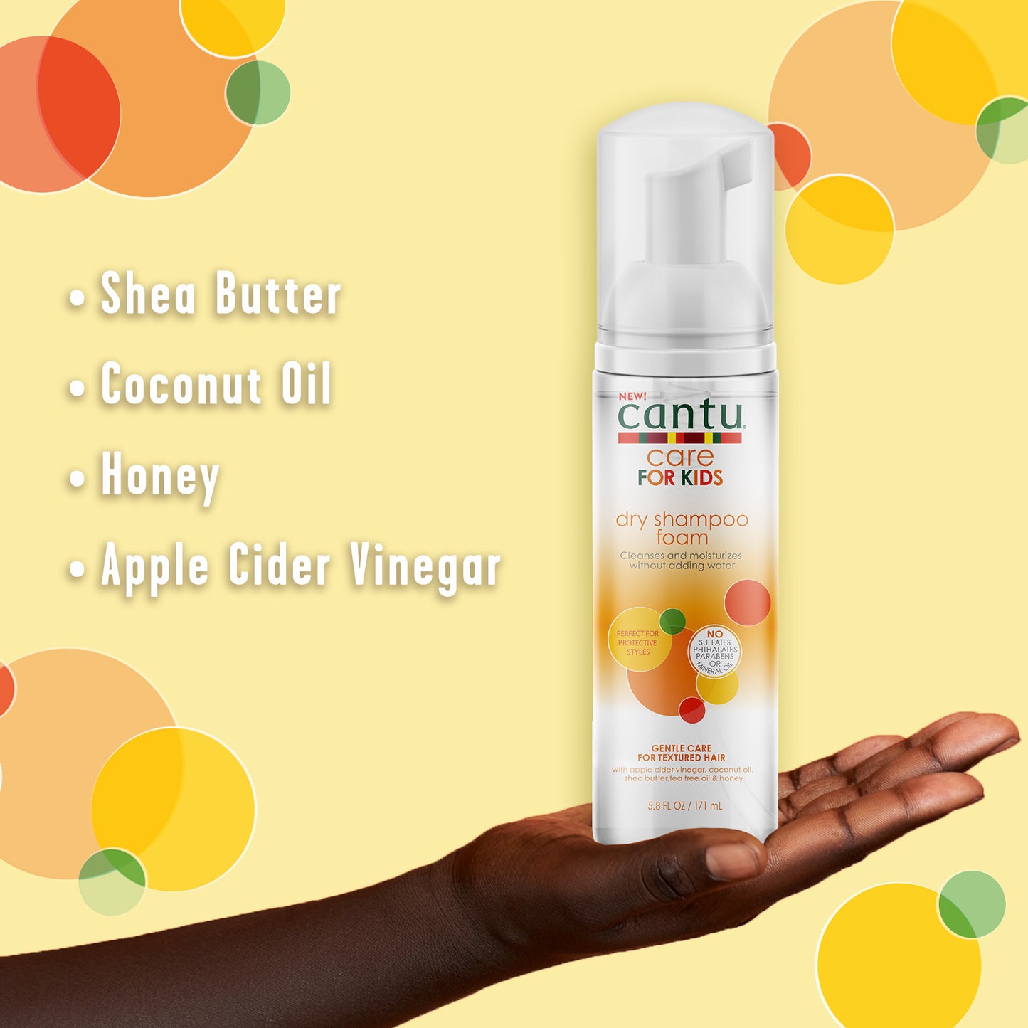 CANTU CARE FOR KIDS DRY SHAMPOO FOAM