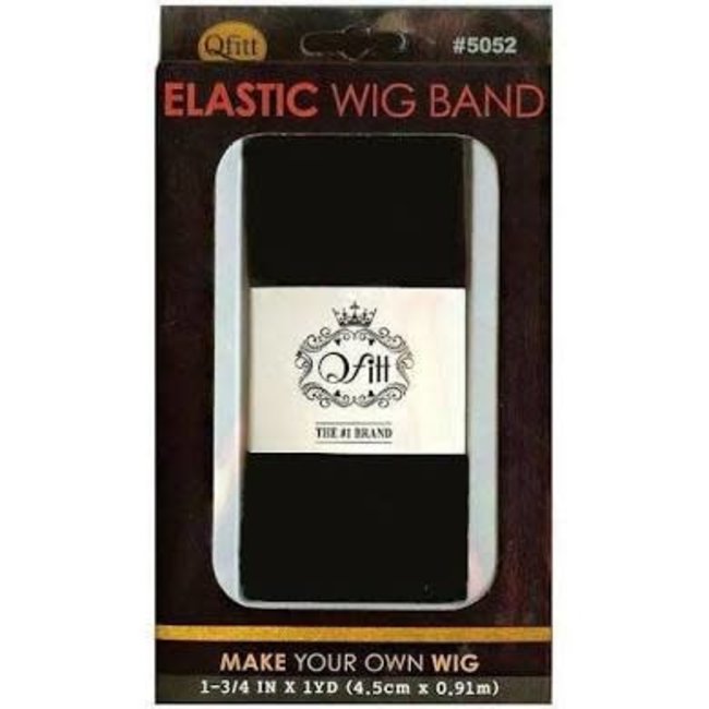 M&M Headgear Elastic Wig Band Wide Black