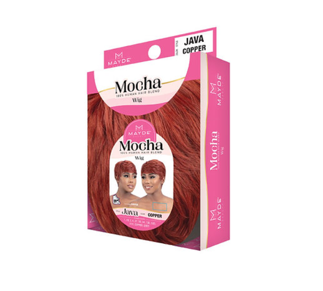 Mayde Beauty Mocha Human Hair Blend Wig - Java